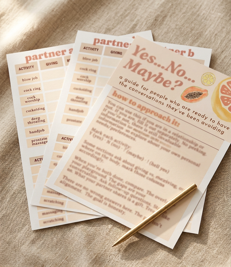 The Yes, No, Maybe Checklist